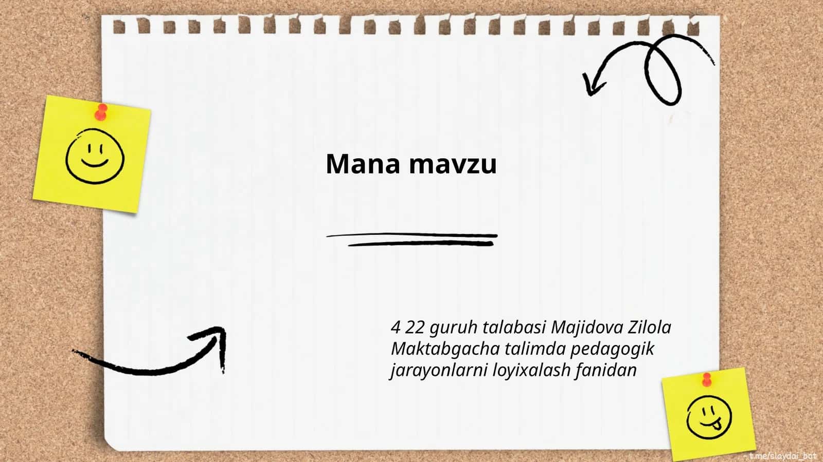 Pedagogik jarayonlarni loyixalash 1