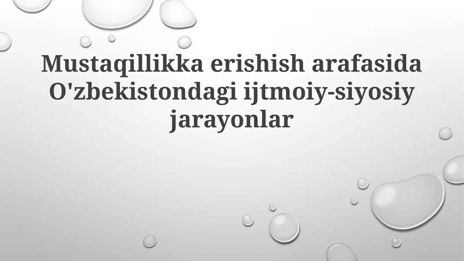 Sovet hokimiyatining merosi va noroziliklar 1