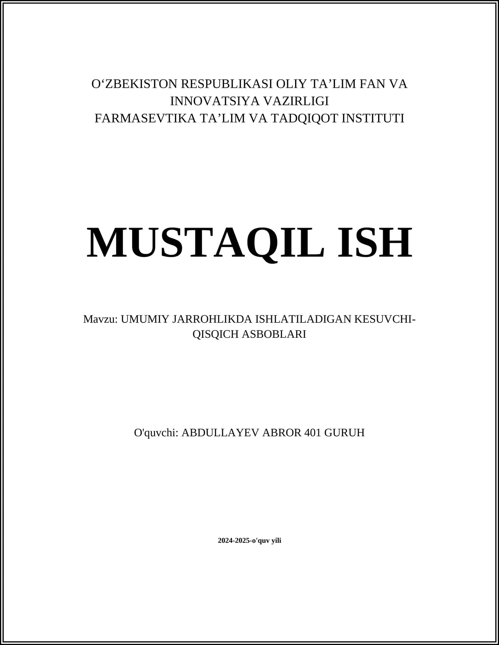 Jarrohlik qaychilari 1