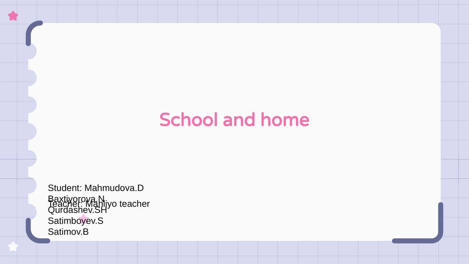 Bridging School and Home 1