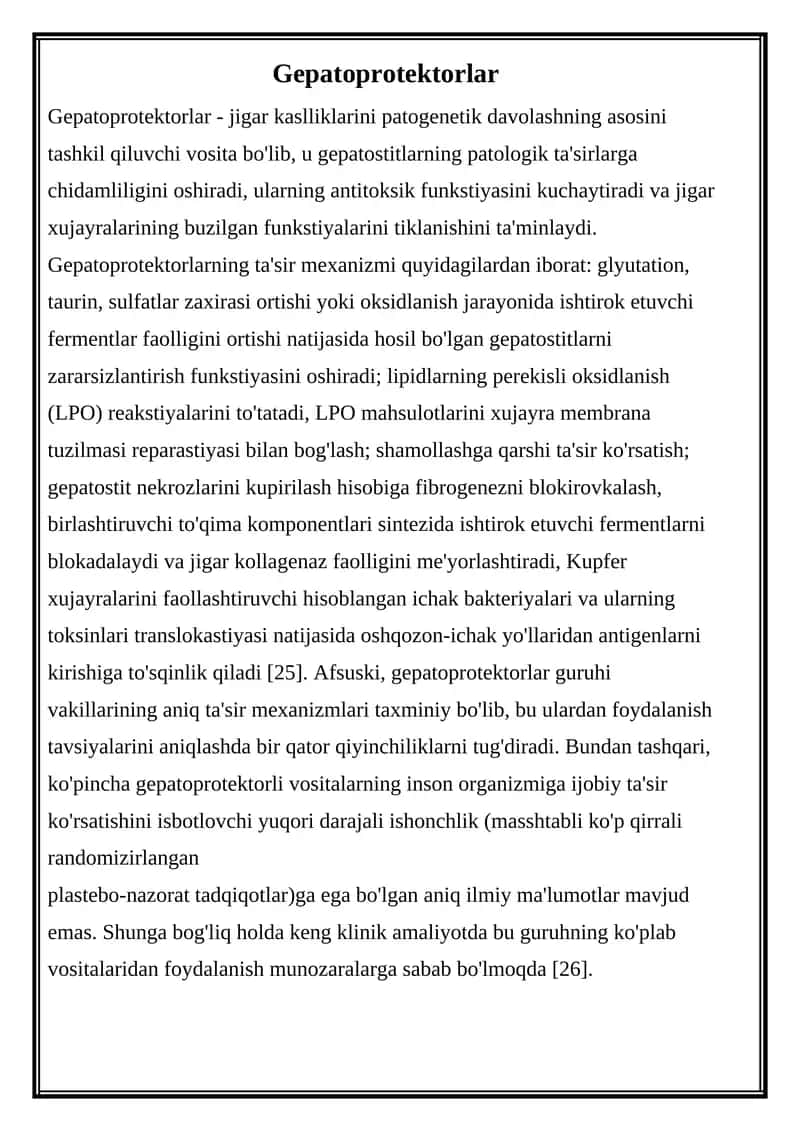 Gepatoprotektorlar 1