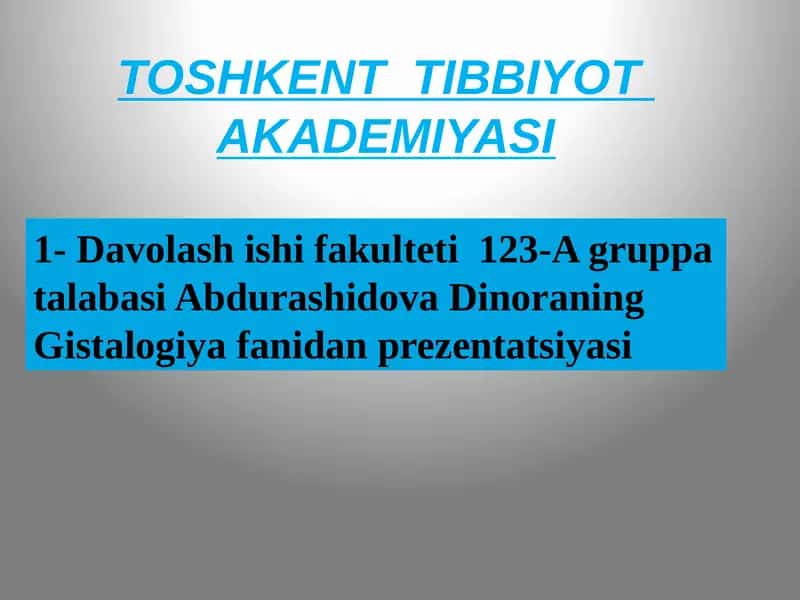 Limfaning hosil bo’lishi, tarkibi va vazifalari 1
