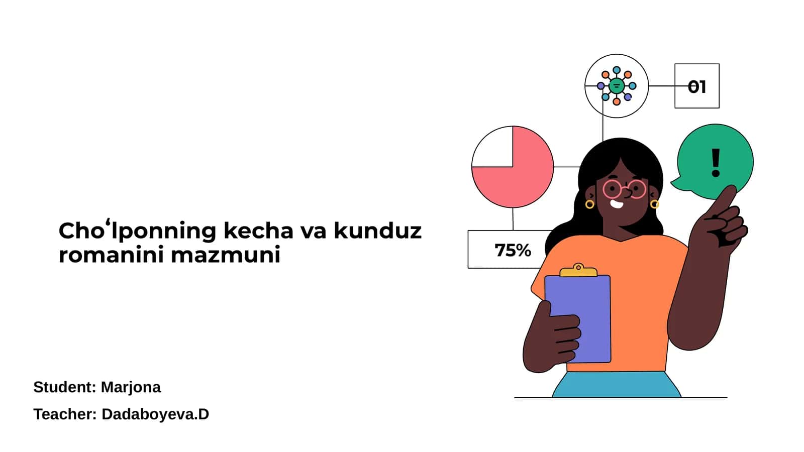 Choʻlponning kecha va kunduz romanini mazmuni 1