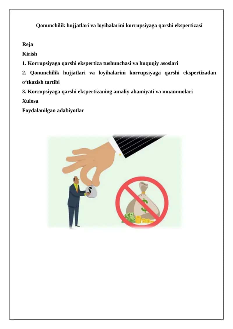 Korrupsiyaga qarshi ekspertizasi 1