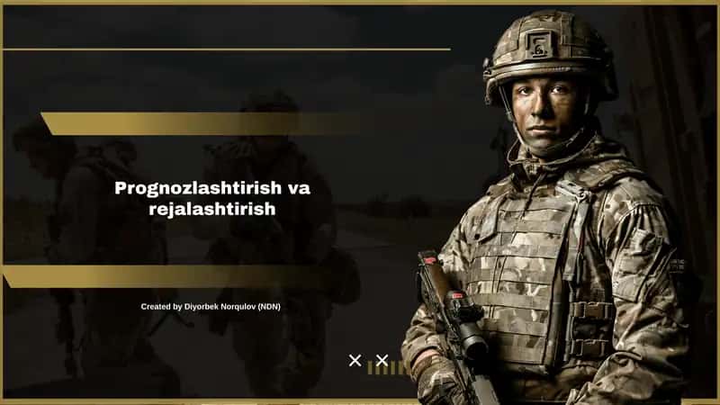 Prognozlashtirish va rejalashtirish 1