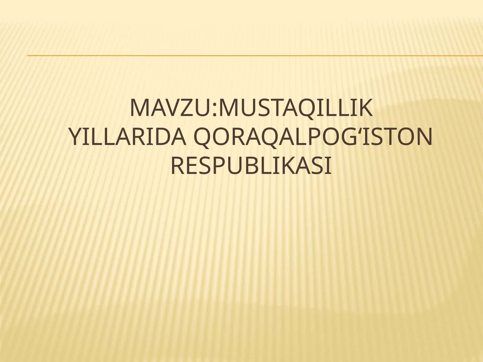 Qoraqalpog‘iston respublikasi 1