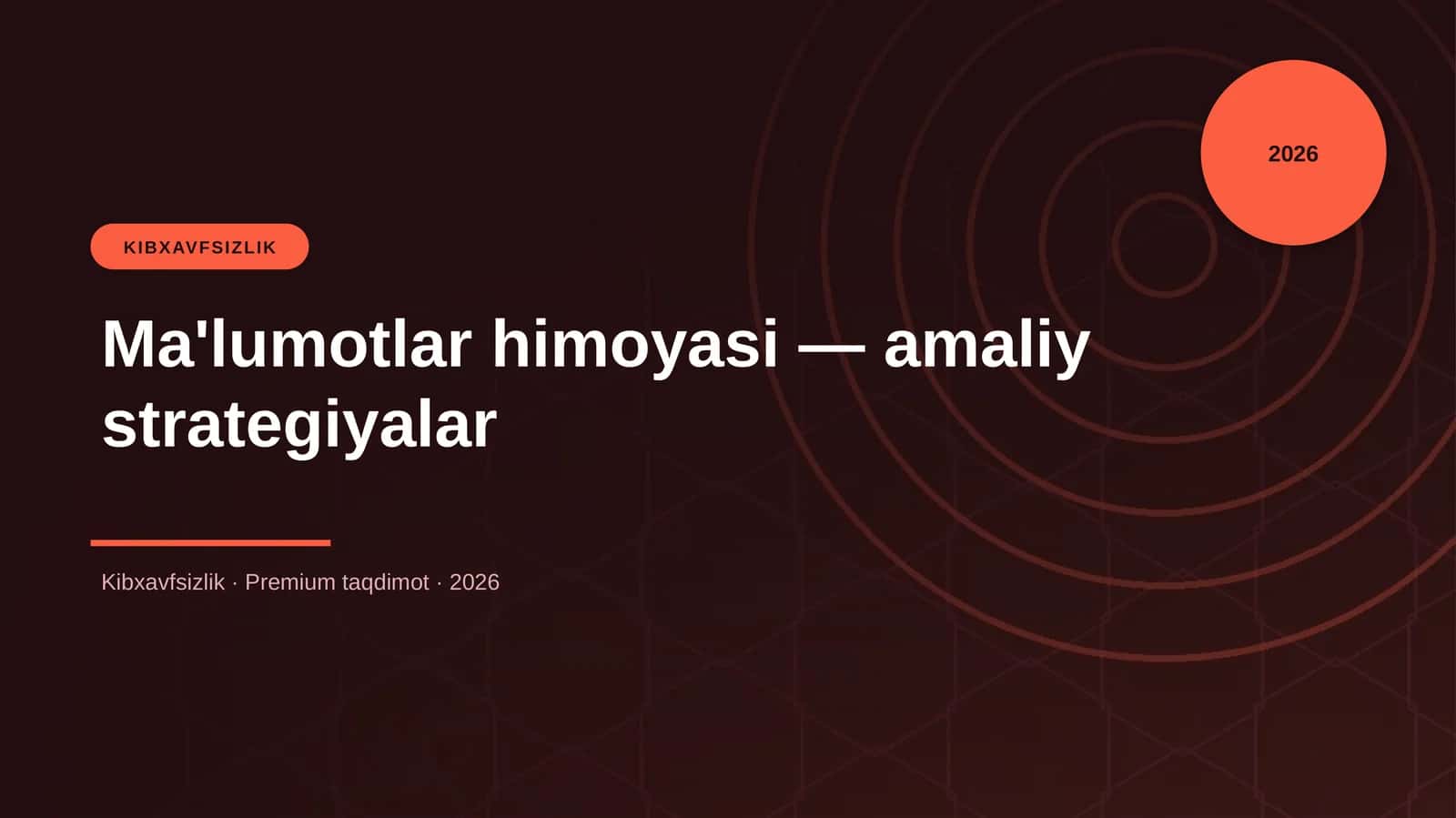 Ma'lumotlar himoyasi — amaliy strategiyalar 1
