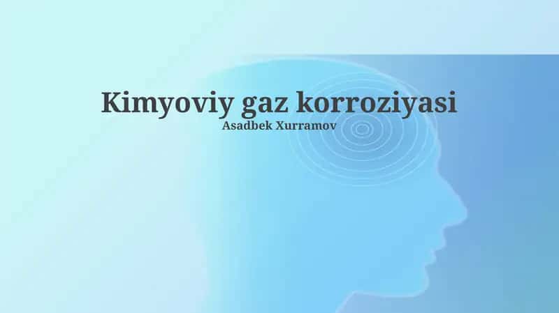 Kimyoviy gaz korroziyasi 1