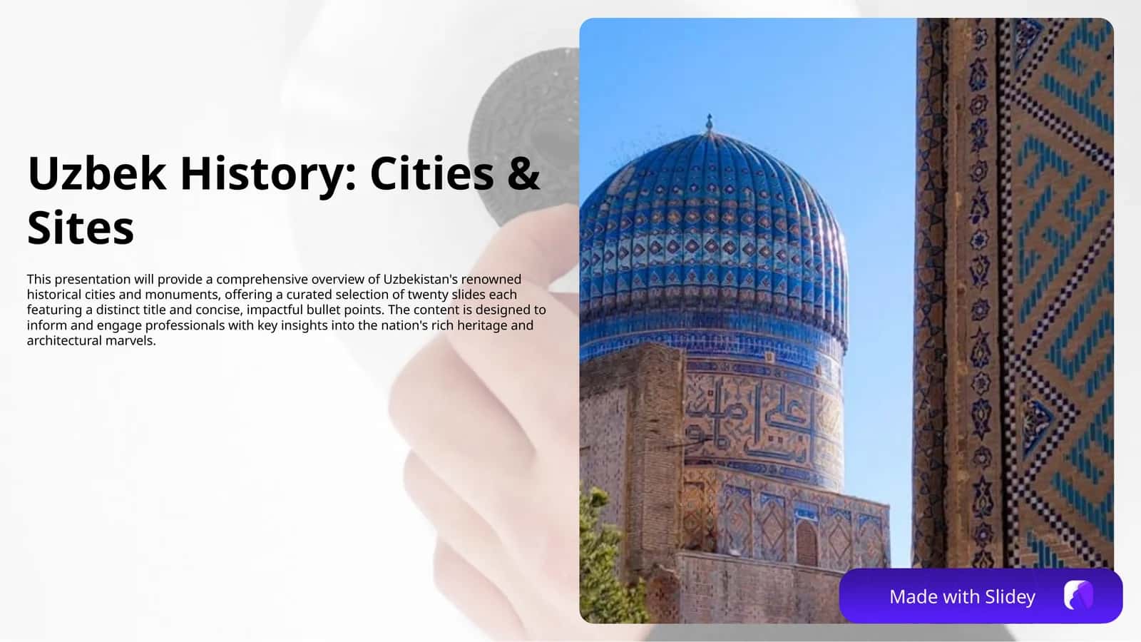 “Famous Historical Cities and Monuments of Uzbekistan” 1