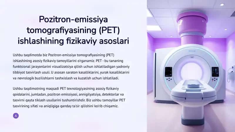 Pozitron-emissiya tomografiyasi (PET) 1