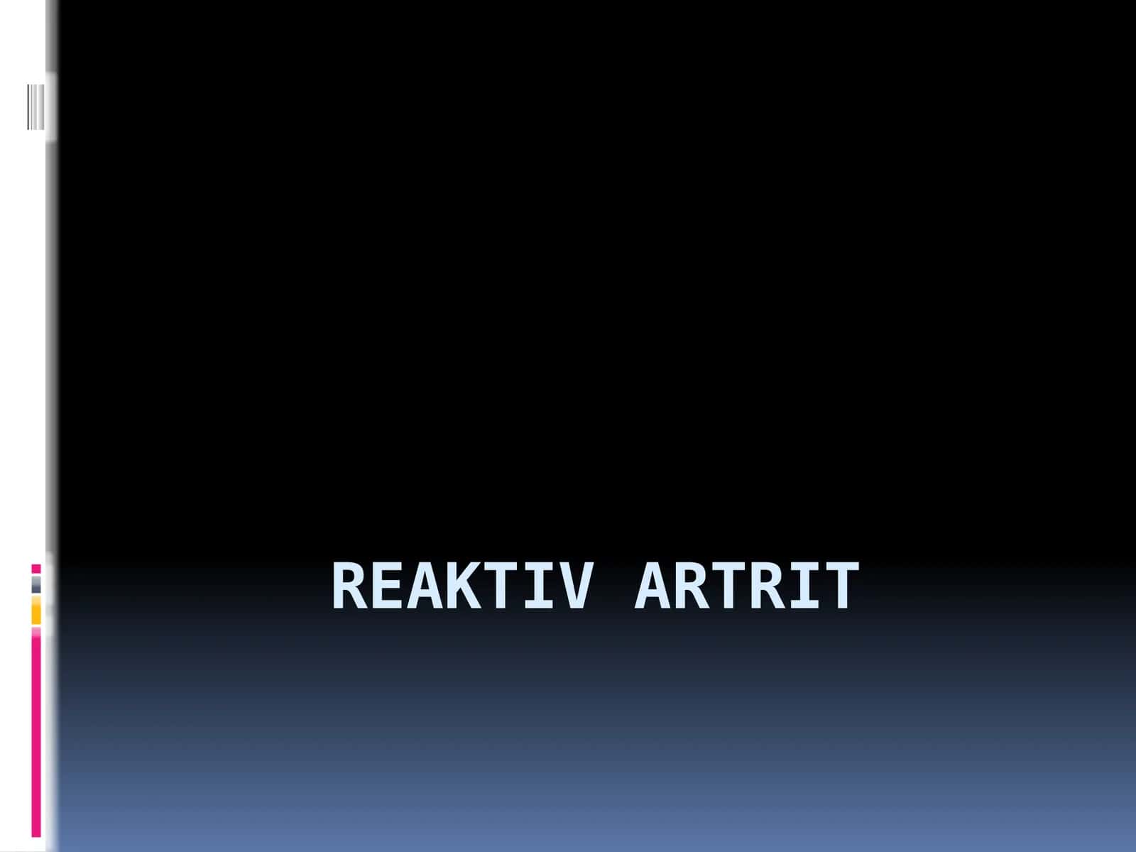 REAKTIV ARTRIT 1
