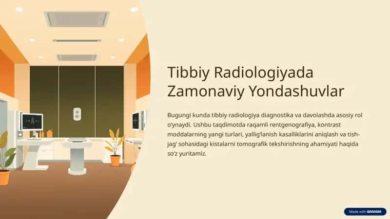 Tibbiy radiologiyada zamonaviy yondashuvlar 1
