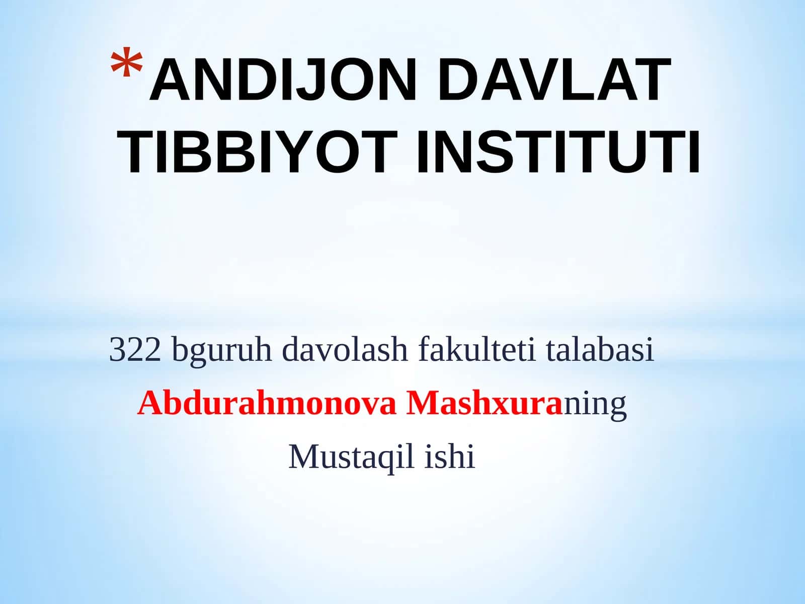 Mavzu: Aritmiya 1