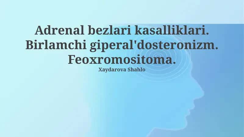 Buyrak Usti Bezi Kasalliklari 1