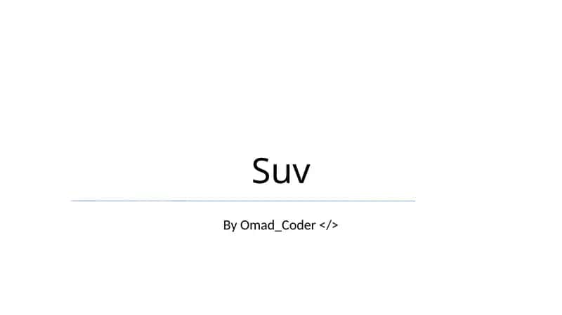 SUVlar 1