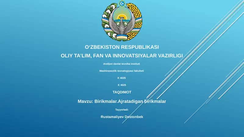 Birikmalar.Ajratadigan birikmalar 1