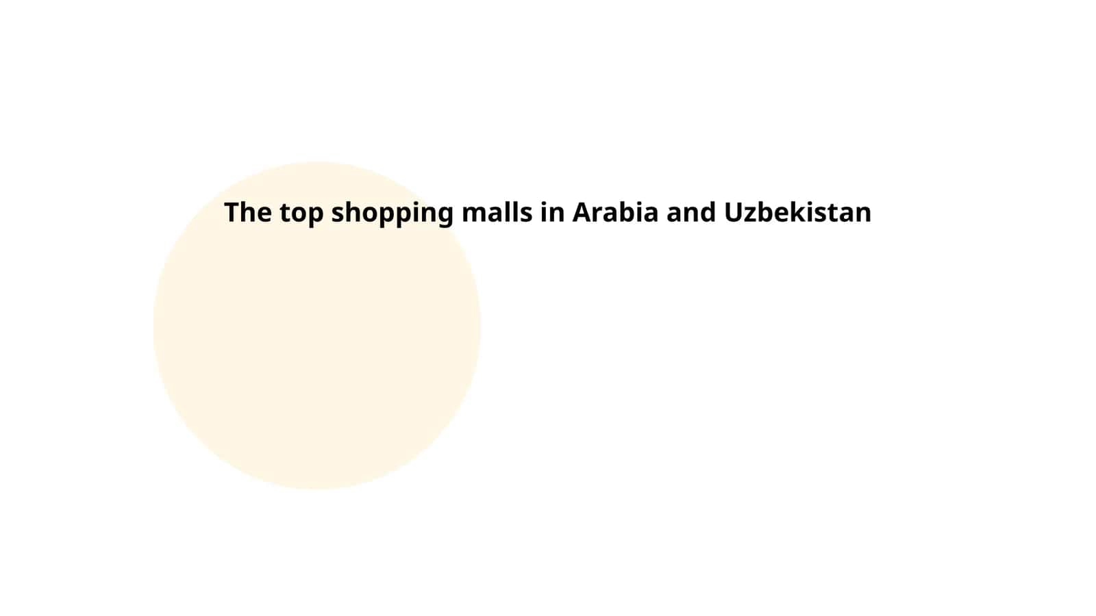 Architectural Design of Shopping Malls 1