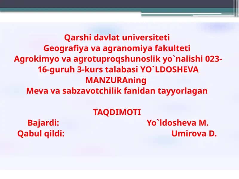 HIMOYALANGAN YERLAR TURLARI TAVSIFI 1