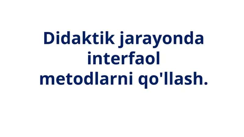 Interfaol metodlar 1