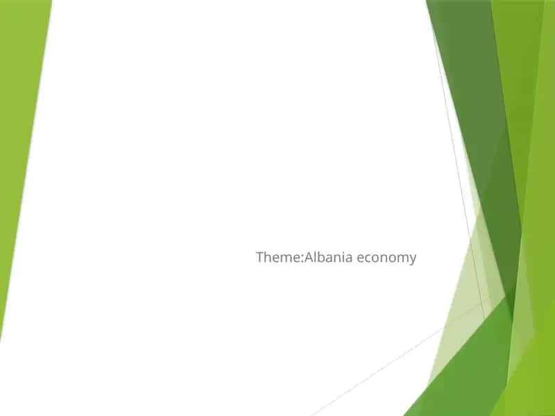 Albania economy 1