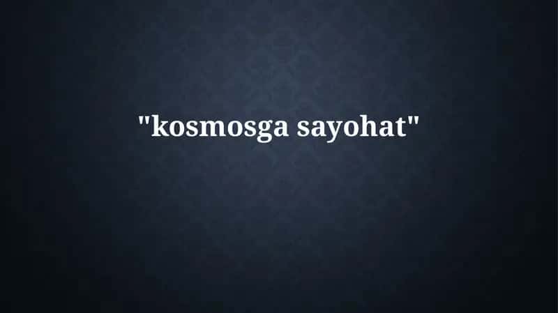 Fazoga sayohat 1