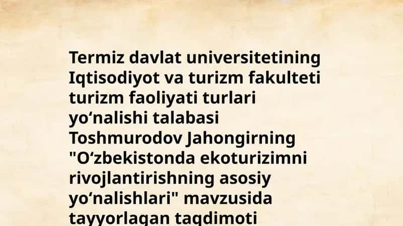 Termiz davlat universiteti 1