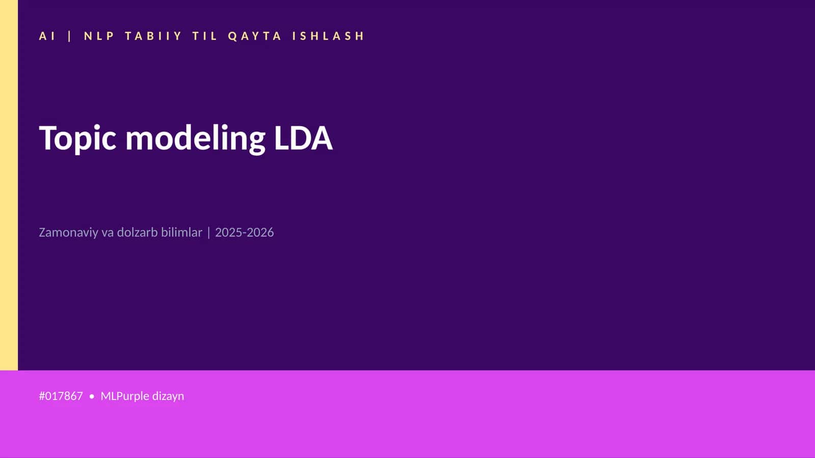 AI | NLP TABIIY TIL QAYTA ISHLASH 1