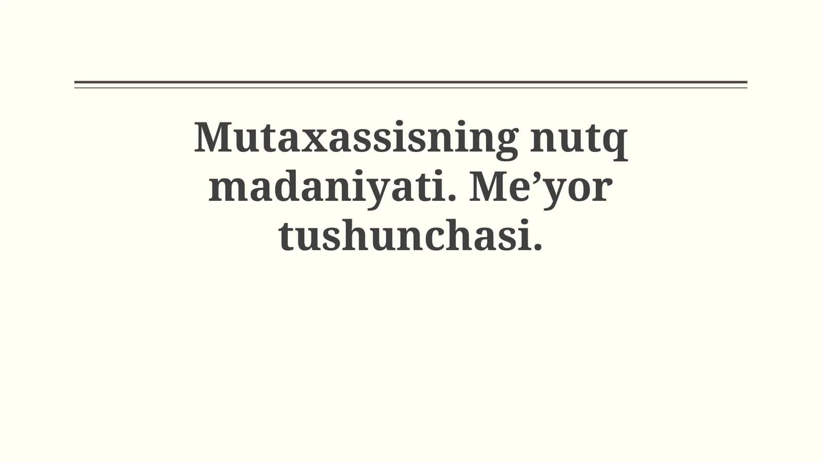Nutq Madaniyati va Uning Ahamiyati 1