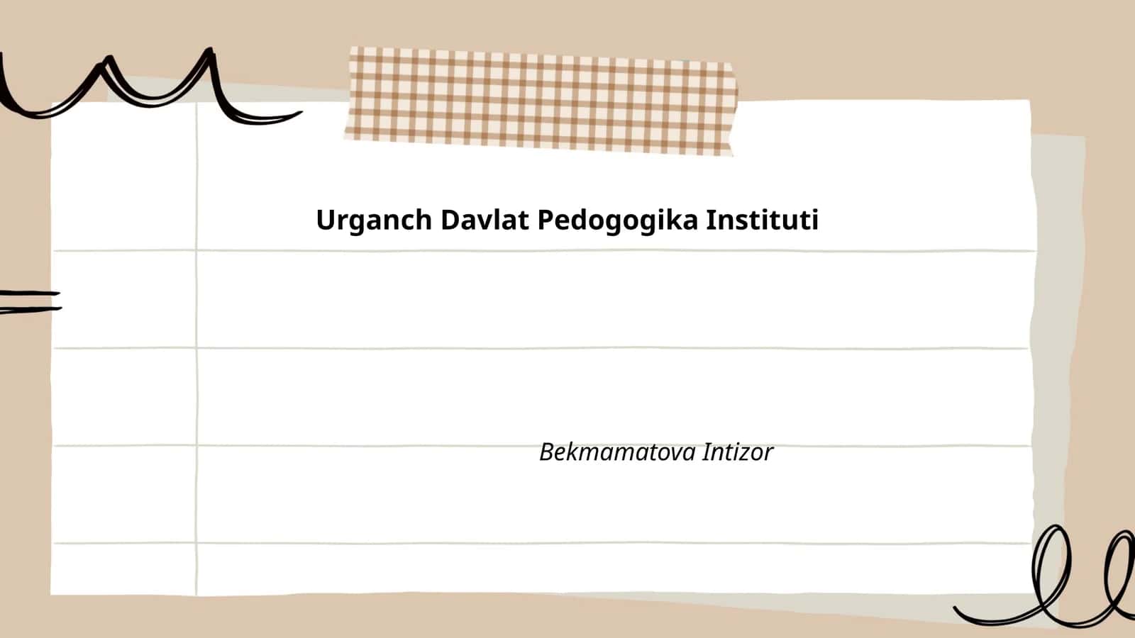 Urganch Davlat Pedogogika Instituti 1