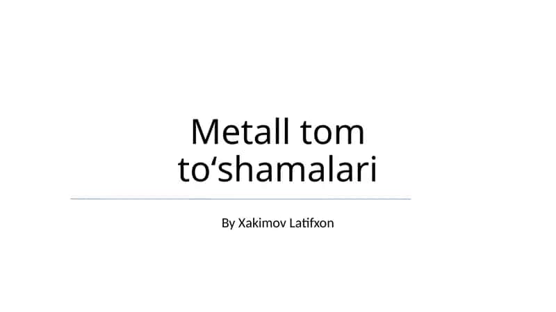 Metall to'shak ramkalar 1