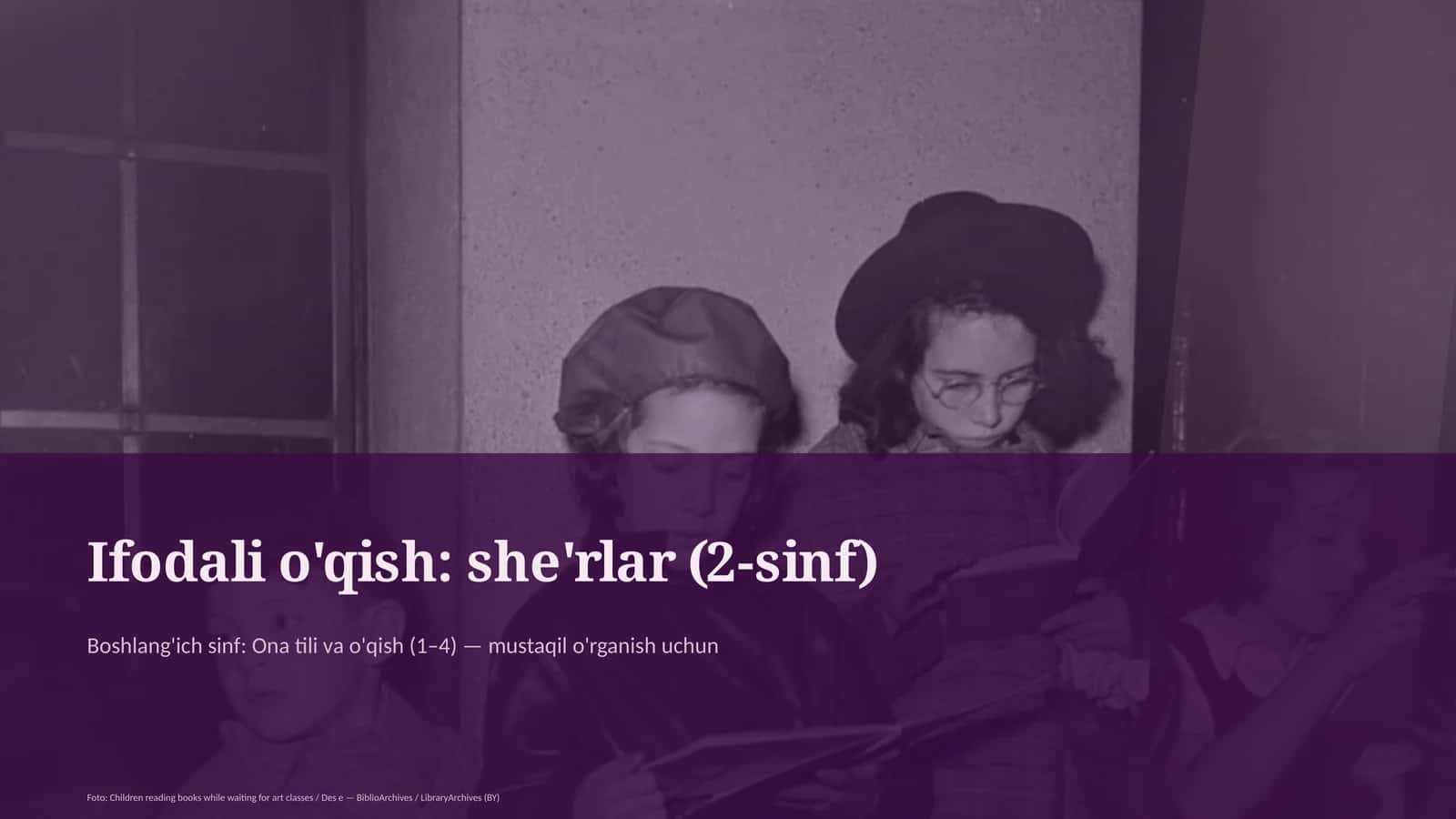 Ifodali o'qish: she'rlar (2-sinf) 1
