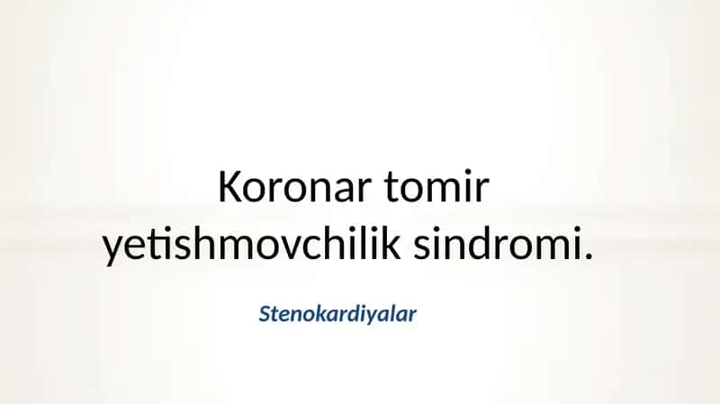 Stenokardiya 1