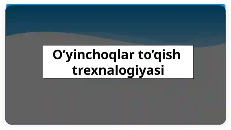 O’yinchoqlar