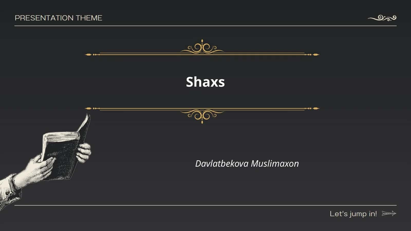 Shaxsiy rivojlanish 1
