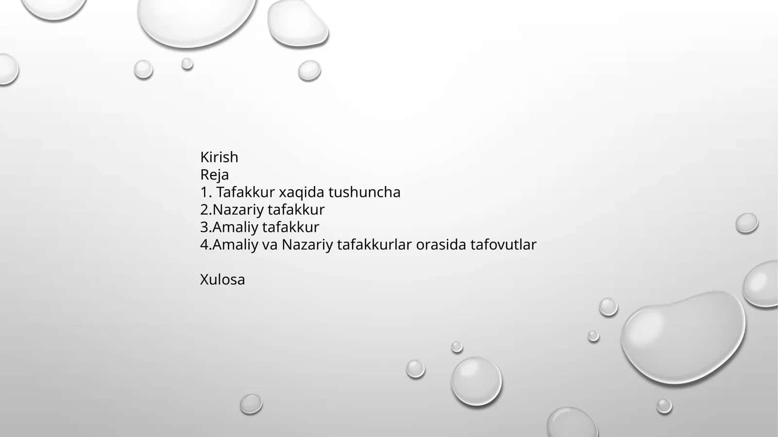 Tafakkur tushunchasi 1