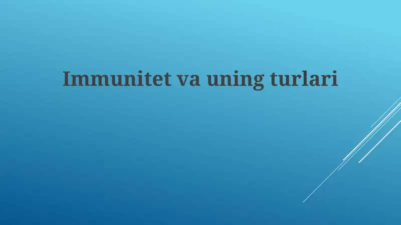 Immunitetvauningturlari 1