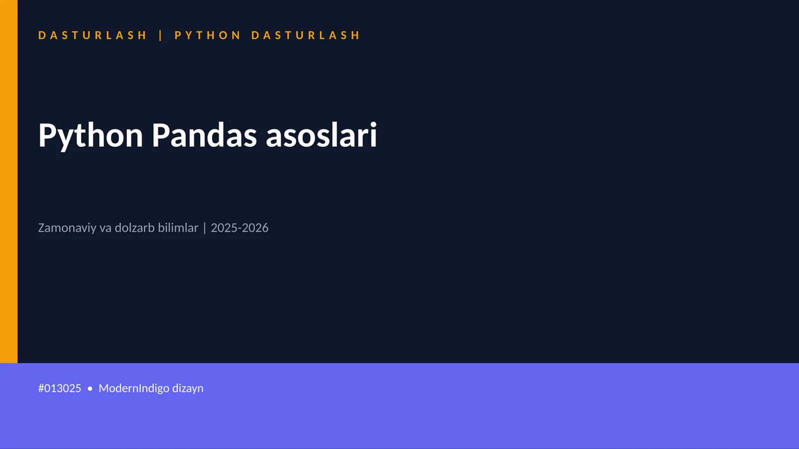 DASTURLASH | PYTHON DASTURLASH 1