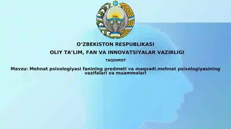 Mehnat psixologiyasi