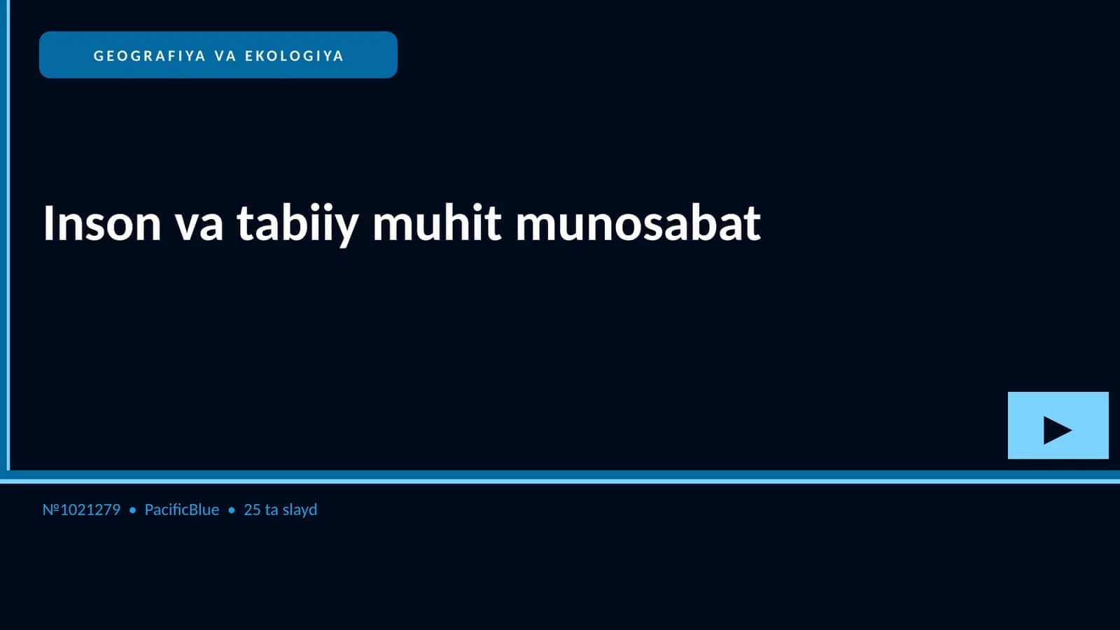 GEOGRAFIYA VA EKOLOGIYA 1
