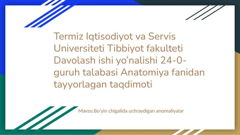 Boʻyin chigalida uchraydigan anomaliyalar 1