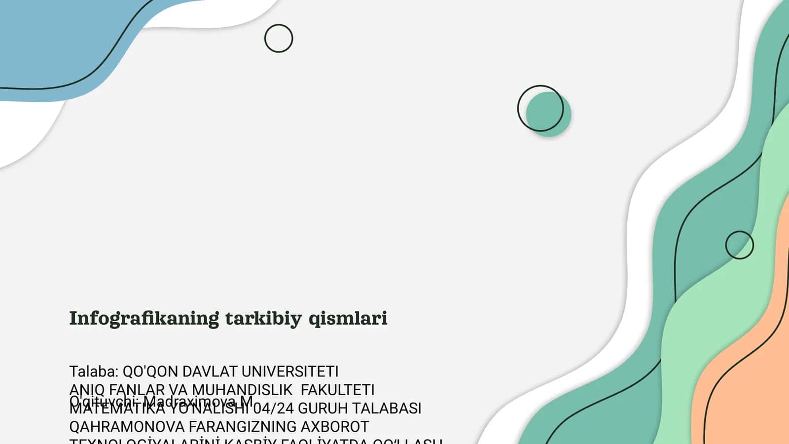 Infografikaning tarkibiy qismlari 1