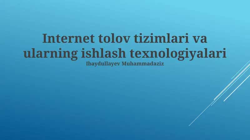 Mobil To'lovlar va Raqamli Hamyonlar 1