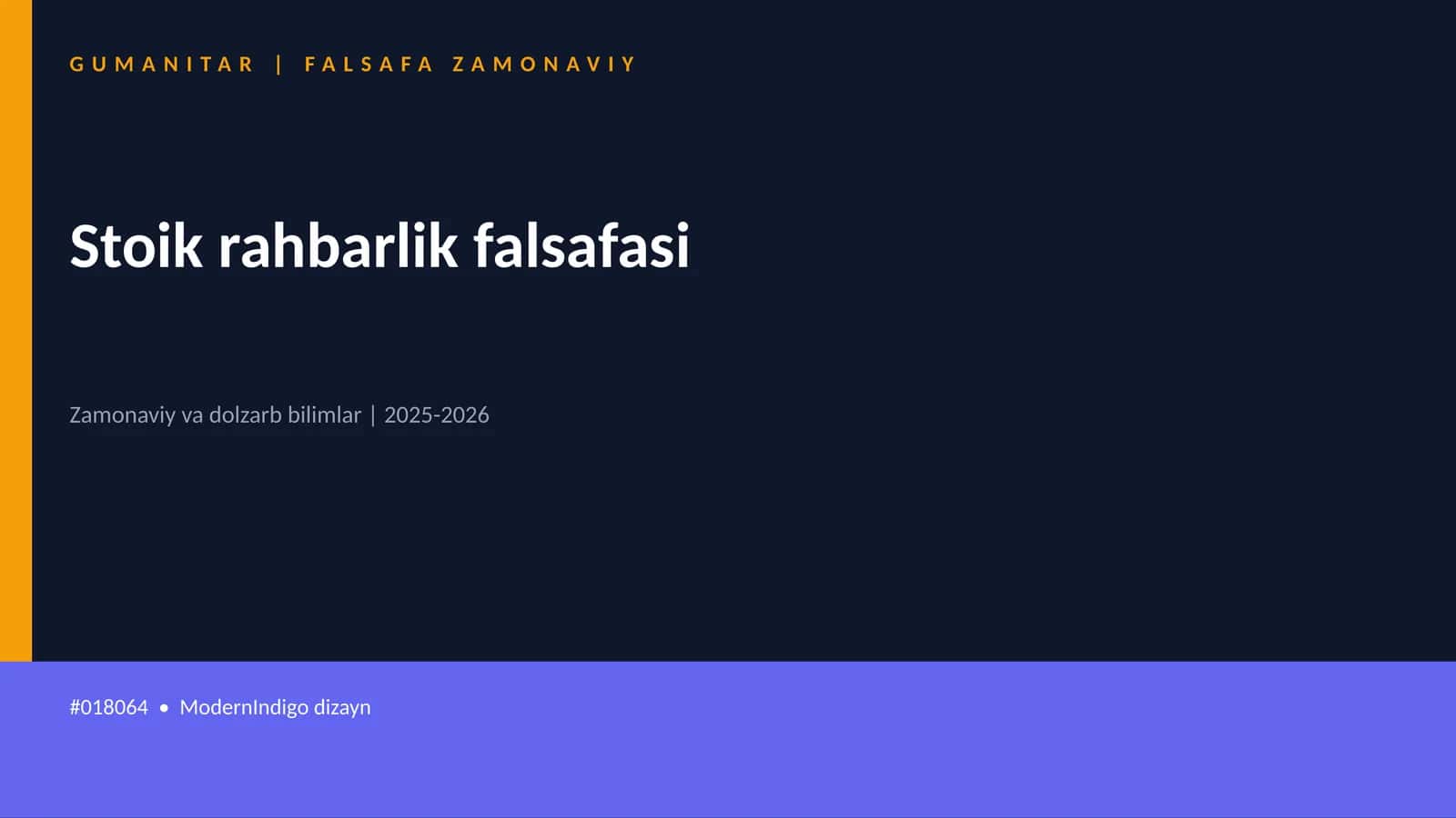 Stoik rahbarlik falsafasi 1