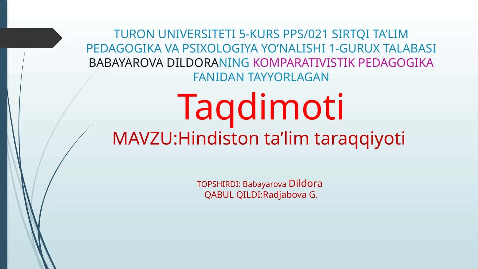 Hindistonda xalq taʼlim tizimi 1