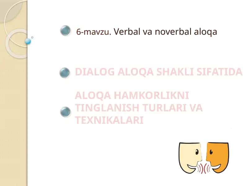 Verbal va noverbal aloqa 1