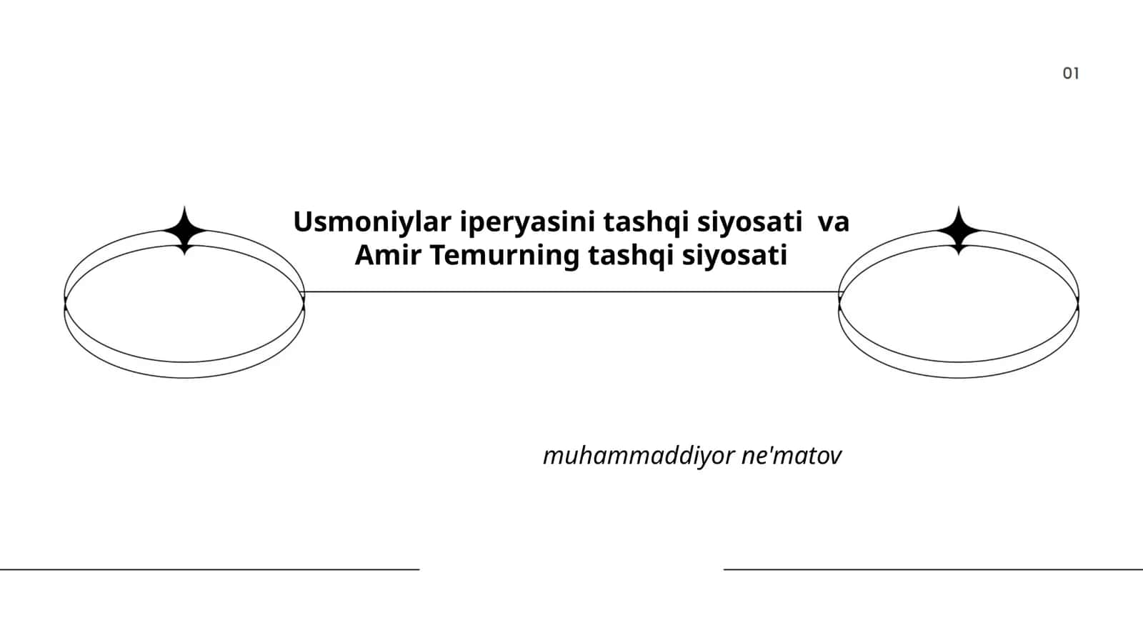 Usmoniylar iperyasini tashqi siyosati va Amir Temurning tashqi siyosati 1
