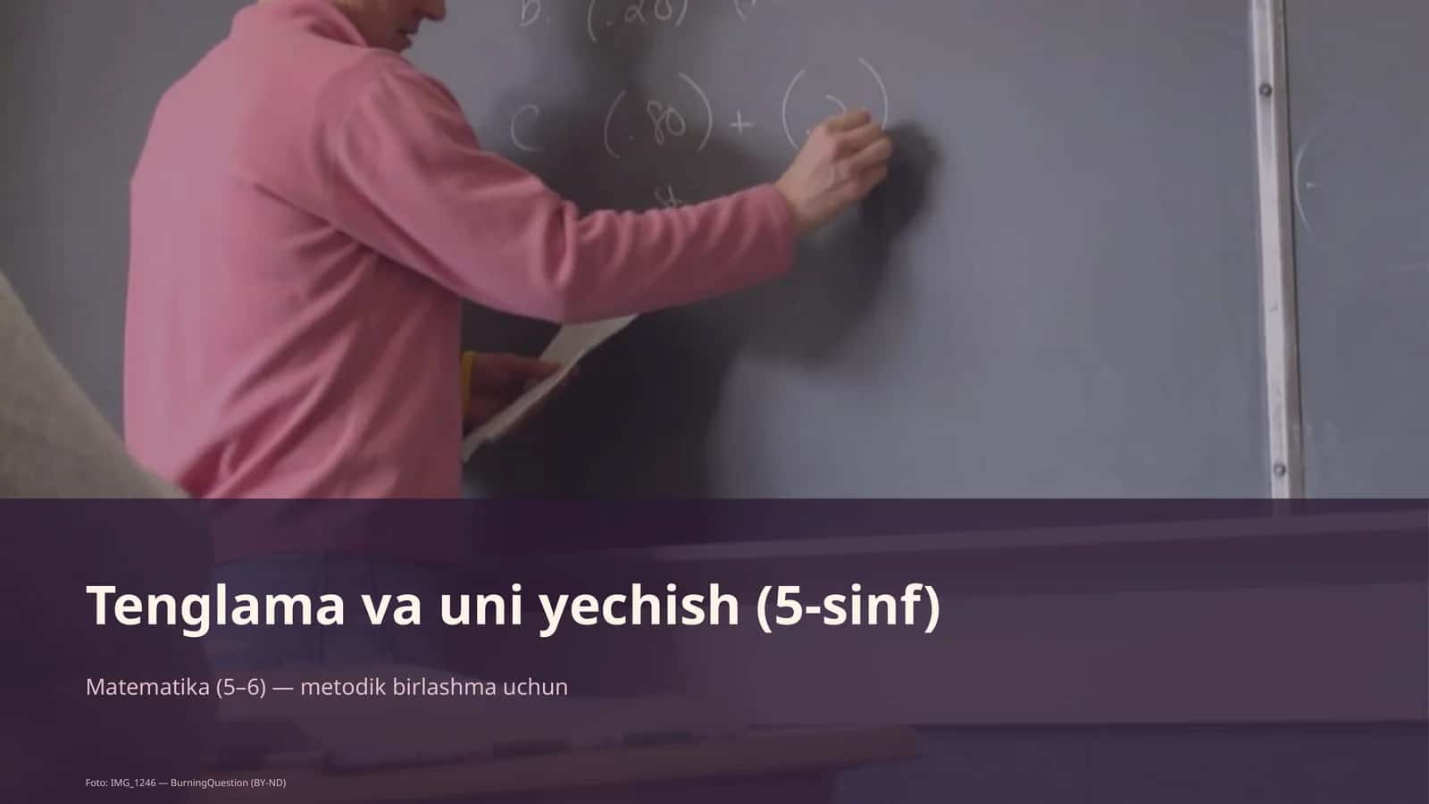 Tenglama va uni yechish (5-sinf) 1