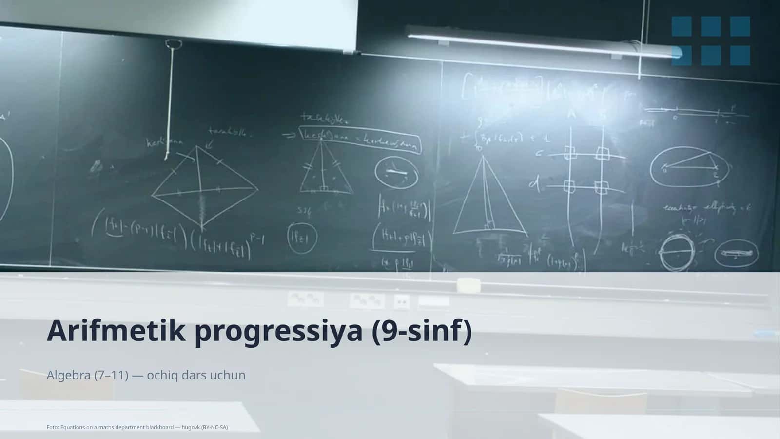 Arifmetik progressiya (9-sinf) 1