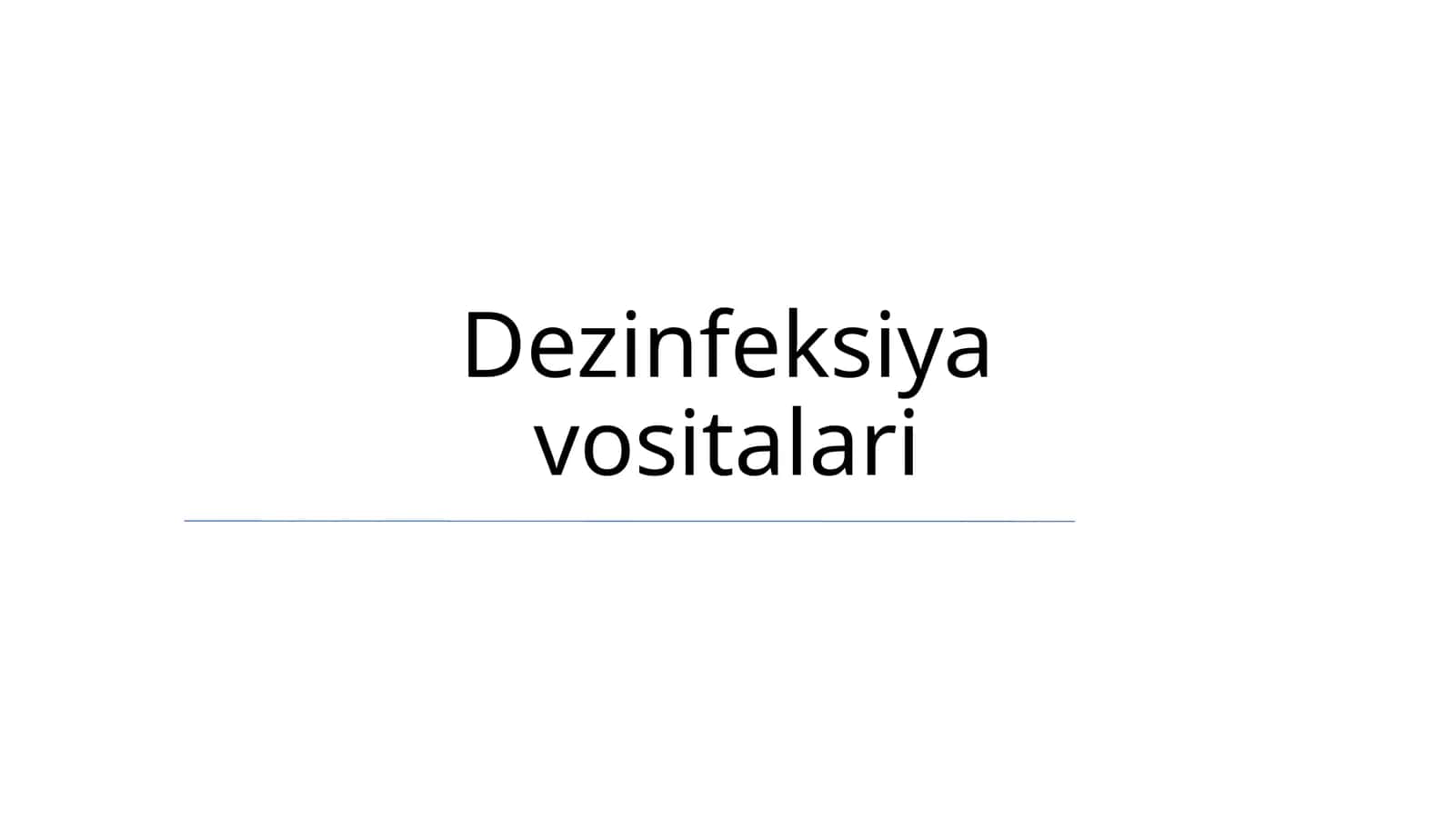 Dezinfeksiya vositalari 1