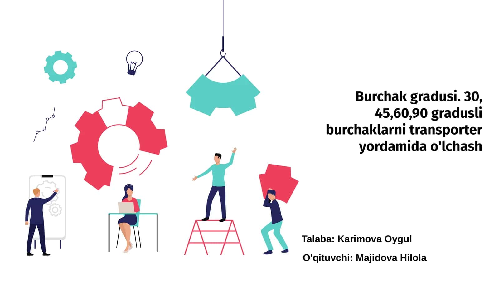 30, 45, 60, 90 Gradusli Burchaklar 1